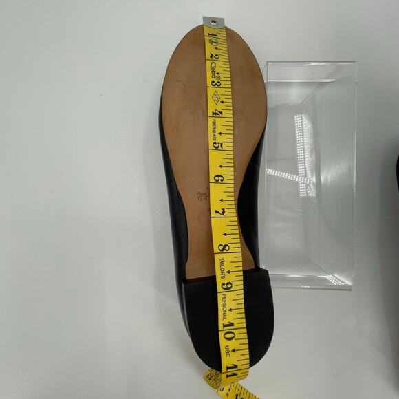 Coach Women's Noella Leather Ballet Flats, Sz. 10B, Black Quiet Luxury Neutral - Picture 9 of 11